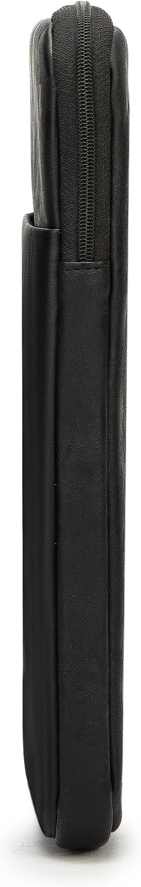 Kinmac 360° Protective Vertical Laptop Sleeve Case Cover Bag (Black PU, 12.5 inch-13.3 inch)