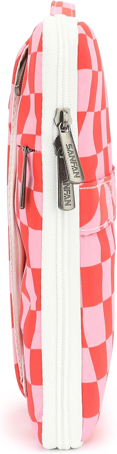 360° Protective Laptop Sleeve Case Bag with 3 Pockets,Handle and Luggage Strap for MacBook Air 13 inch,13.3 inch HP Dell Lenovo Notebook (Grid)