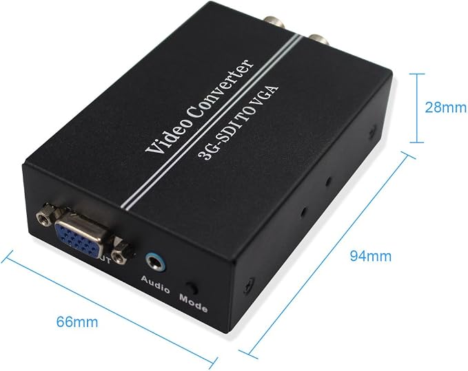 SDI to VGA Sdi BNC Video Converter with US Power Adapter