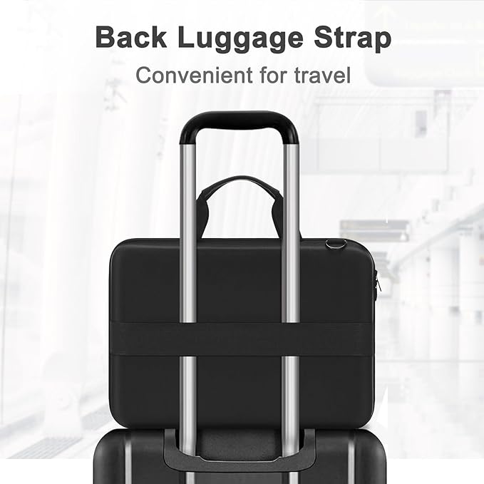 MOSISO Laptop Bag for Men,18-18.5 inch Computer Bag Compatible with ASUS Gaming Monitor HP Dell Lenovo Notebook, Hard Shell Laptop Case with Front Pocket&Shoulder Strap, Black