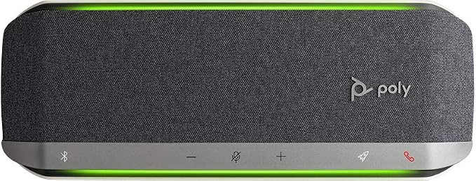 Poly - Sync 40+ Bluetooth Smart Speakerphone (Plantronics) - Flexible Work Spaces - Connect to PC/Mac via Included BT600 Dongle and Smartphones via Bluetooth - Works with Teams, Zoom & More