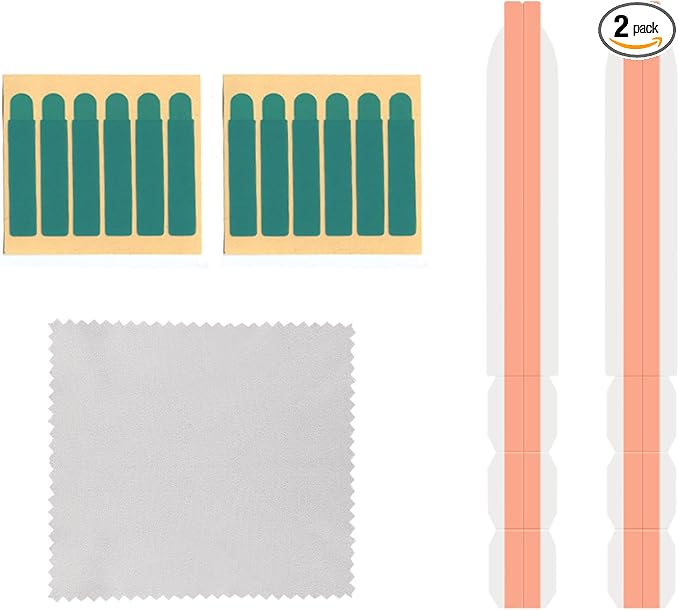 Plastic Slide Mount Adhesive Strips for Privacy Screen, Replacement Kits Double Sided Adhesive Stickers Holder Tabs for Computer Monitors or Laptops Privacy Filter