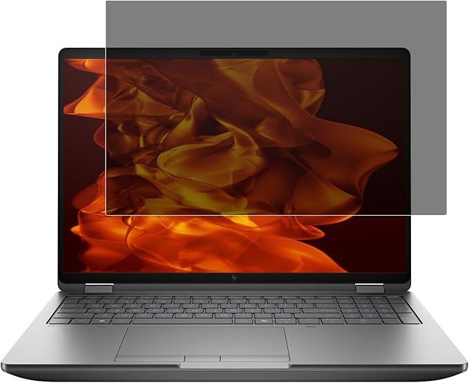 MUBUY-GOL 16 Inch Laptop Privacy Screen for HP OmniBook 5 16/OmniBook 7 16/ OMEN/Envy/Spectre/ZBook/EliteBook 16 G1/860/865/665/660/460/465 (G11/G10/G9) 16" Anti‑Blue Light & Removable Filter Shield