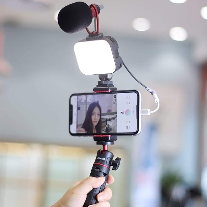 VIJIM VL100C Bi-Color LED Video Light on Camera,Mini Rechargeable 2000mAh LED Camera Lights,CRI95+ Dimmable 2500-6500K Ultra Bright Photo and Video Lighting,LED Fill Lamp