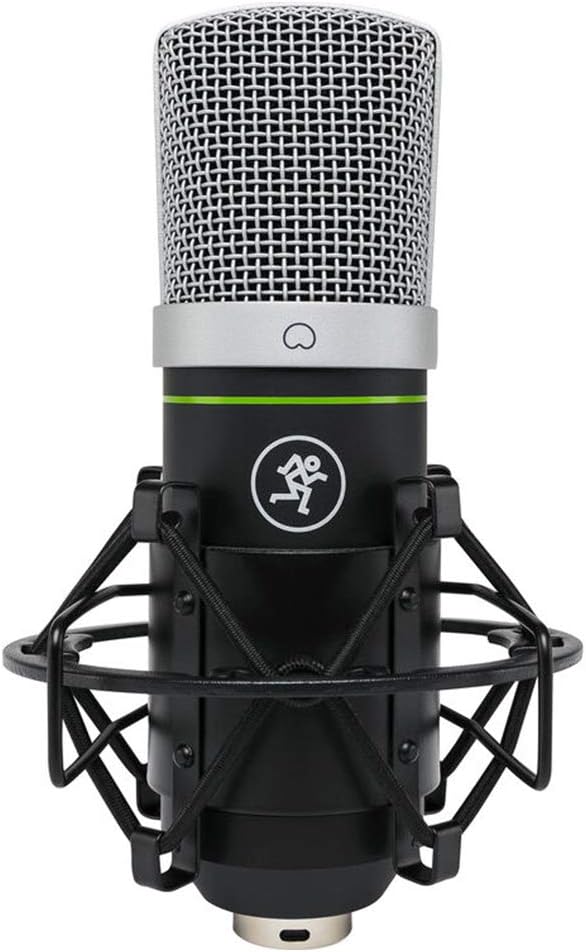 Mackie EM-Series, Large Diaphragm USB Condenser Microphone with Headphone Output and Mute (EM-91CU+), Black