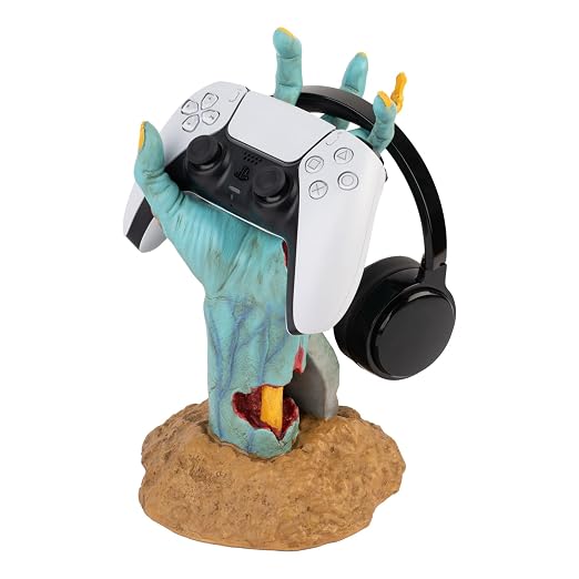 Grupo Erik Gaming Controller Holder One More Life | Controller Holder Figure | Headphone Stand & Controller | Gaming Accessories for Desk | Gamer Gifts | Halloween Decorations