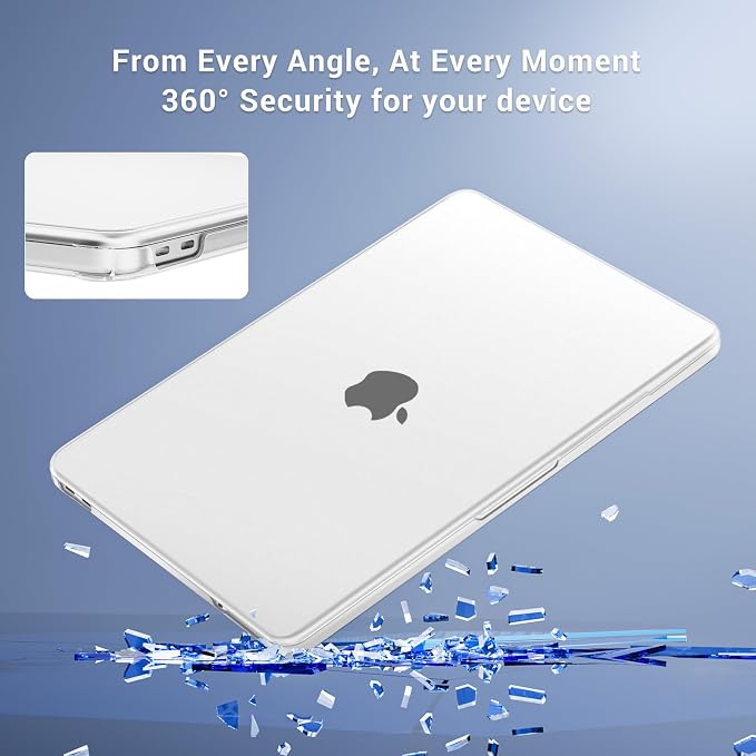 MOSISO Compatible with MacBook Neo Case 13 inch 2026 Release Model A3404 with A18 Pro Chip, 4 in 1 Kit Precision Fit Crack & Scratch Resistant Protective Hard Shell Case Cover, Frosted Clear