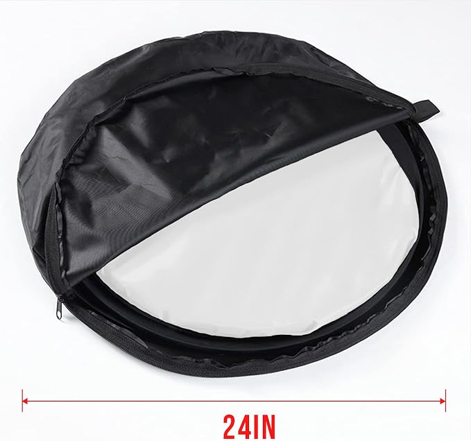 Koopro 5’×7’ Collapsible Twist Background Double-Sided Pop Up Flex Backdrops Chroma Black & White Portrait Screen Professional Video Photography and Television Studio Props with Carrying Case