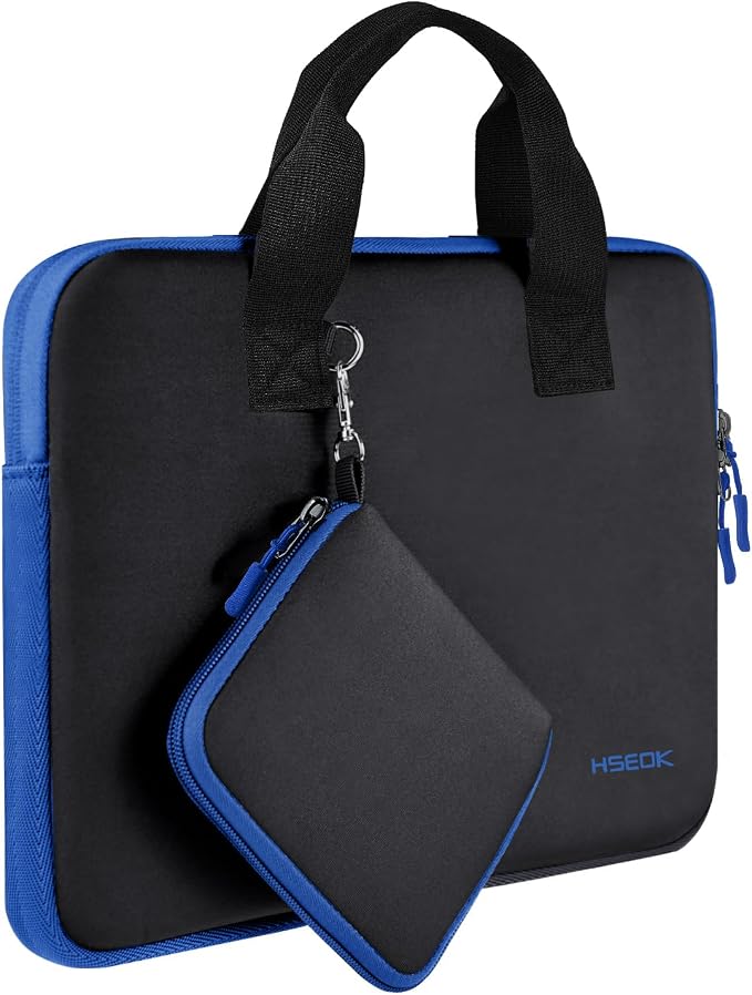 Hseok Laptop Sleeve 13.3-14 inch Case with Small Pouch, Neoprene Computer Bag Compatible with MacBook Neo/Pro 14 M5/M4/M3/M2/M1, Mac Air/Pro 13.3, XPS 14 and Most 13-14 inch Notebooks,B01K03