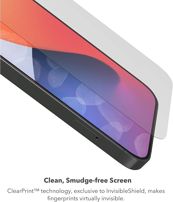 ZAGG InvisibleShield Glass Elite Privacy+ Screen Protector for iPhone 12 Pro Max, Two-Way Privacy Filter, 4X Stronger, Anti-Fingerprint Technology, Easy to Install