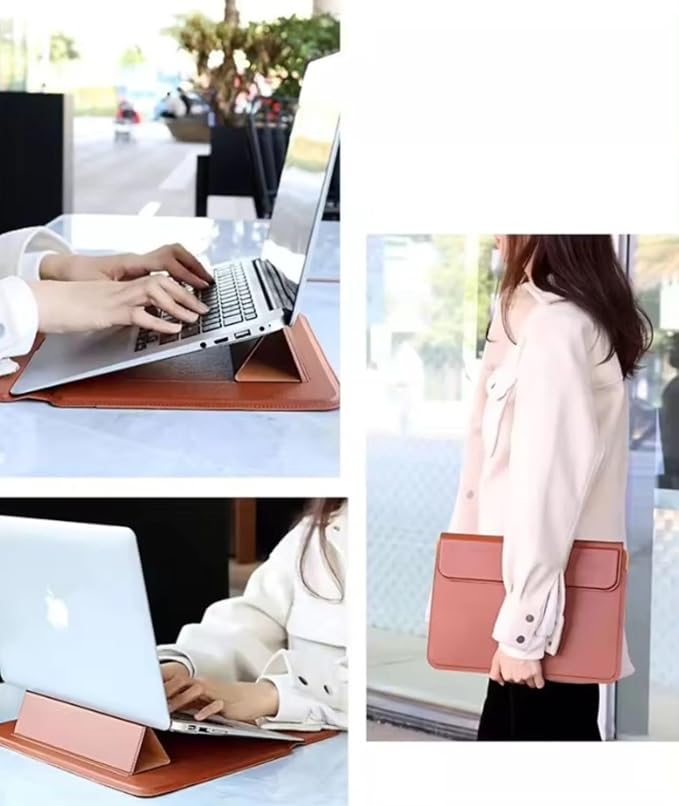 Brown Laptop Sleeve 11-13.3 Inch ONLY MacBook Air 13.3" 13.6" Pro 13.3" A1466 A1932 A2179 A2337 A2681 A3113 Dell XPS 13 HP EliteBook 830 Lenovo Yoga Pro Business, Not for 14-16”
