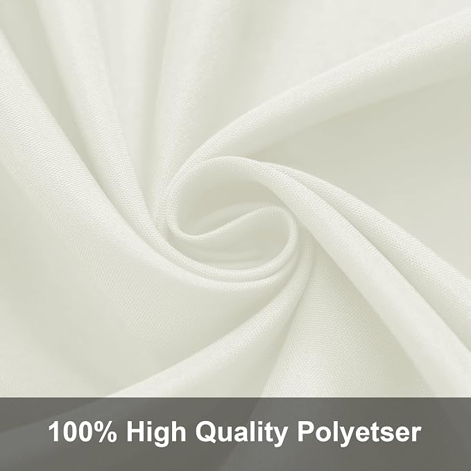 Joccun 8X10FT Ivory Backdrop Background for Photography,Polyester Backdrop Curtain Background Screen for Photography,Photoshoot,Video Recording,Studio(8X10ft,Ivory)