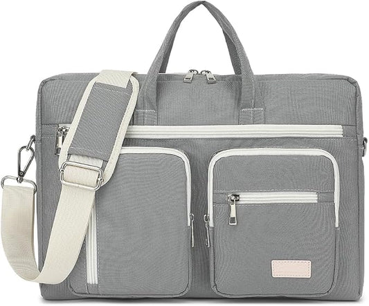 15-15.6 inch Laptop Shoulder Bag, for MacBook Pro 16, Hp Lenovo Dell 14 inch Waterproof Messenger Bag Case Sleeve (gray)