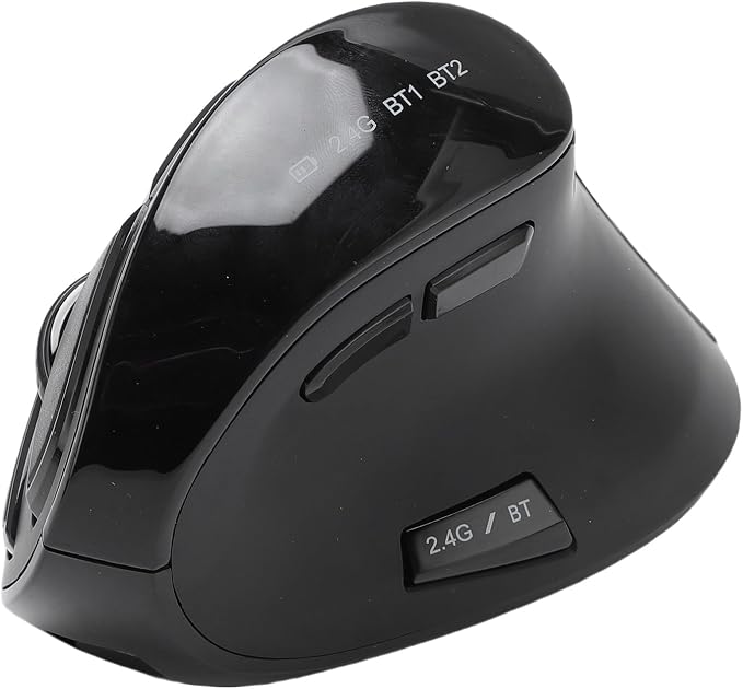 Zopsc Ergonomic Mouse, Bluetooth 2.4G Double Mode DPI 1000 1600 2400 Ergonomic Vertical Mouse with Silent Click for Laptop PC Desktop