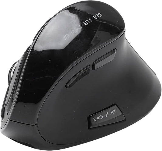 Zopsc Ergonomic Mouse, Bluetooth 2.4G Double Mode DPI 1000 1600 2400 Ergonomic Vertical Mouse with Silent Click for Laptop PC Desktop