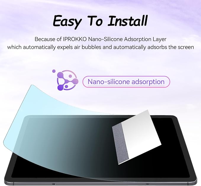 IPROKKO 2 Pack Anti Blue Light Screen Protector for Samsung Galaxy Tab S11/S10 Lite/S10 FE/S9 FE/S9/S8/S7(11 Inch/10.9in), Matte Anti Glare Harmful Light Filter Eye Protection Cover, Bubble Free Easy Install
