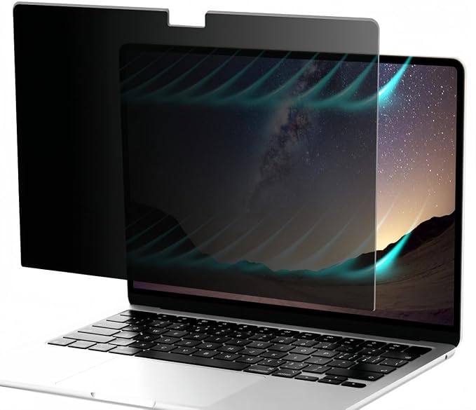 Privacy Screen Protector for Macbook Air 13.3 inch (2018-2020) & Macbook Pro 13.3 Inch (2016-2022, M1, M2), Removable Matte Anti Glare Blue Light Protector Private Security Filter, 1-Pack