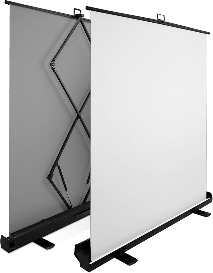 62-Inch White Screen Backdrop – Collapsible & Portable Photography Background for Streaming, Video Calls, Zoom & Studio – Wrinkle-Resistant, High-Density Fabric, Easy Setup