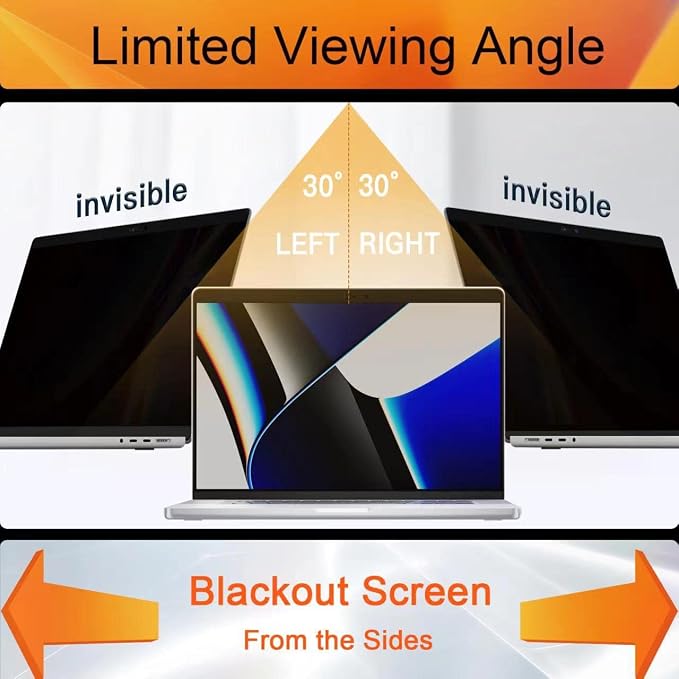 Magnetic Privacy Screen MacBook Pro 13 Inch (2012-2015), Removable Anti Blue Light Glare Filter Laptop Privacy Screen Protector with Camera Cover for Apple Mac 13''