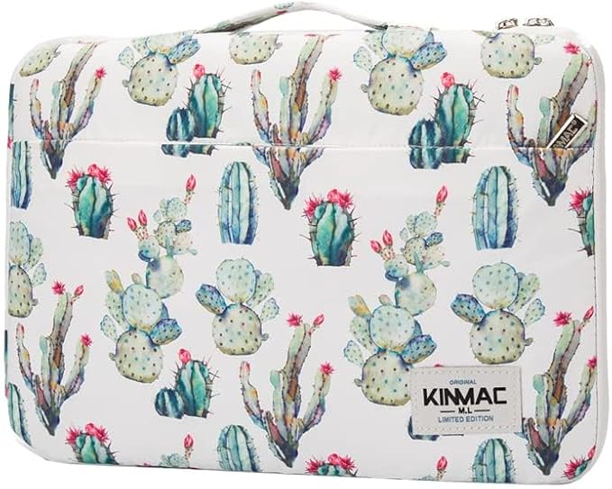 Kinmac 360° Heavy Duty Protective Laptop Sleeve Case Bag Cover with Handle for MacBook Air 13 inch,iPad Pro 13 inch and 13.3 inch HP,Dell,Lenovo,Asus,Acer Laptop (Cactus)