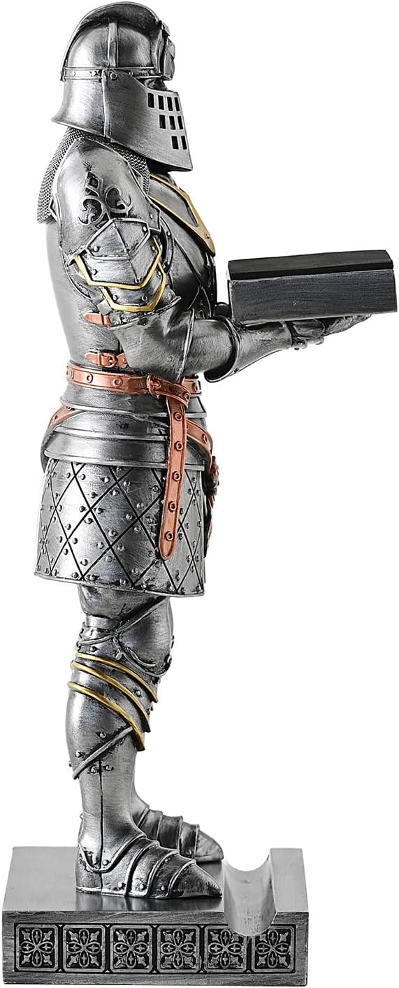 King's Guard Headphone Stand Watch Display Stand Jewelry Bracelet Necklace Holder Trays Towers Warrior Knight Mobile Phone Stand for Office & Home 12.20 Inch (Iron)