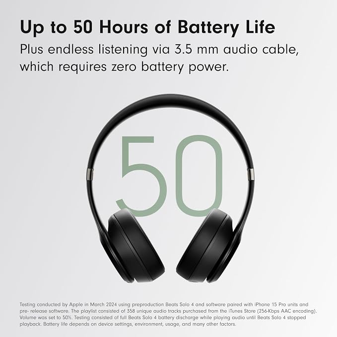 Beats Solo4 with AppleCare+ for Headphones (2 Years) - Matte Black