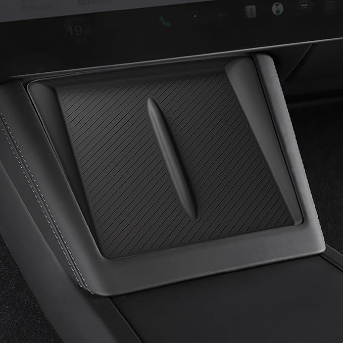 Model 3 Centre Control Wireless Charging Mat，Center Console Wireless Charger Pad Compatible with Tesla Highland Model 3 2024 2025 2026
