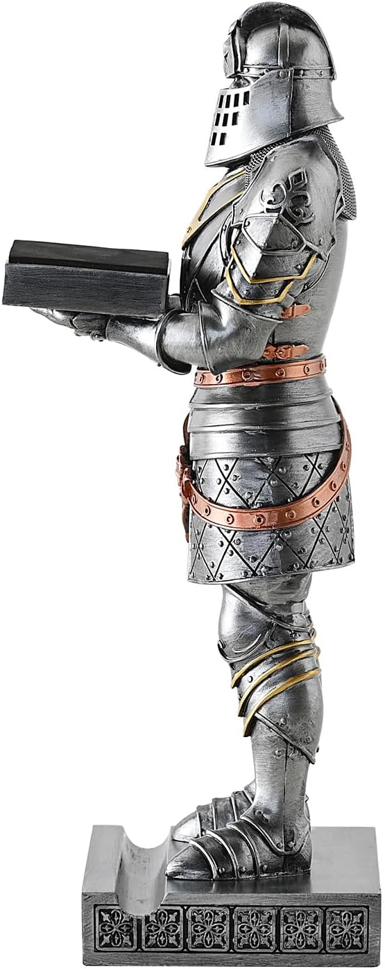 King's Guard Headphone Stand Watch Display Stand Jewelry Bracelet Necklace Holder Trays Towers Warrior Knight Mobile Phone Stand for Office & Home 12.20 Inch (Iron)