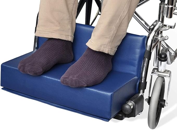 NYOrtho Wheelchair Foot-Rest Extender Elevating Pad - Leg Cushion Protector | Secures Easily with Quick-Release Strap Seat Widths 16" - 20", 1" Foot Platform