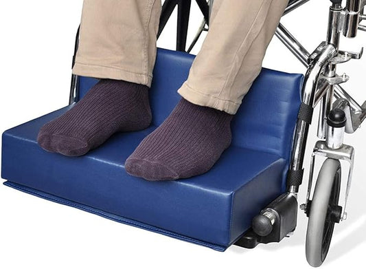 NYOrtho Wheelchair Foot-Rest Extender Elevating Pad - Leg Cushion Protector | Secures Easily with Quick-Release Strap Seat Widths 16" - 20", 1" Foot Platform