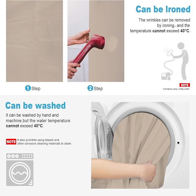 Beige Backdrop for Photoshoot, Professional Photo Backdrop Background Curtain for Product Photography,Portraits, Wedding,Party,Live Streaming Video Recording 10X10 FT
