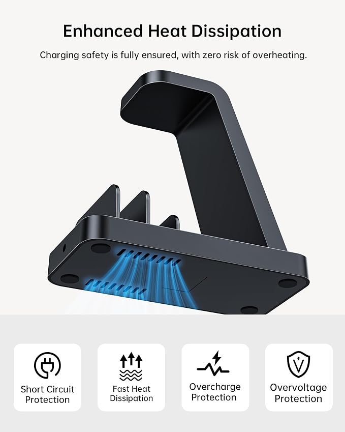 Wireless Charger for Samsung, 5 in 1 Fast Charging Station Dock Stand Compatible with Galaxy S26 Ultra S25 S24, Galaxy Watch 8 7 6 5 4, Multi Devices Wireless Charger for Samsung Phone Watch Earbuds