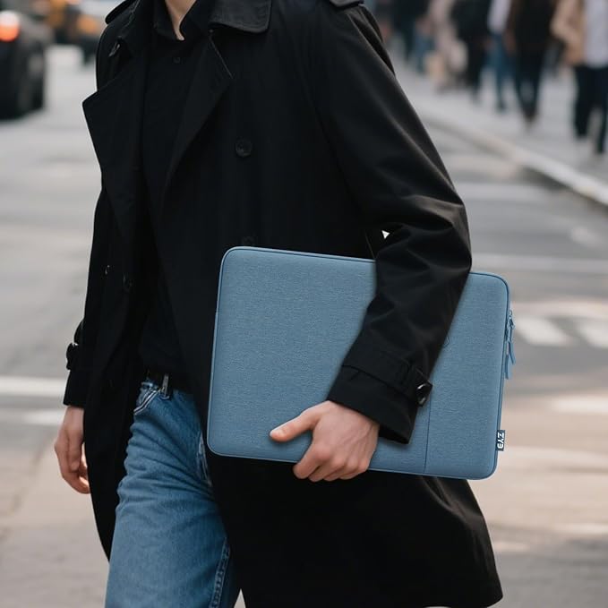 ZYB Laptop Case 16 Inch,16 Inch Laptop Sleeve for 16 Inch Notebook MacBook Pro 16 Lenovo ThinkBook/IdeaPad/ThinkPad HP Dell Acer ASUS etc Waterproof Computer Sleeve with Pocket&Accessory Bag-Haze Blue