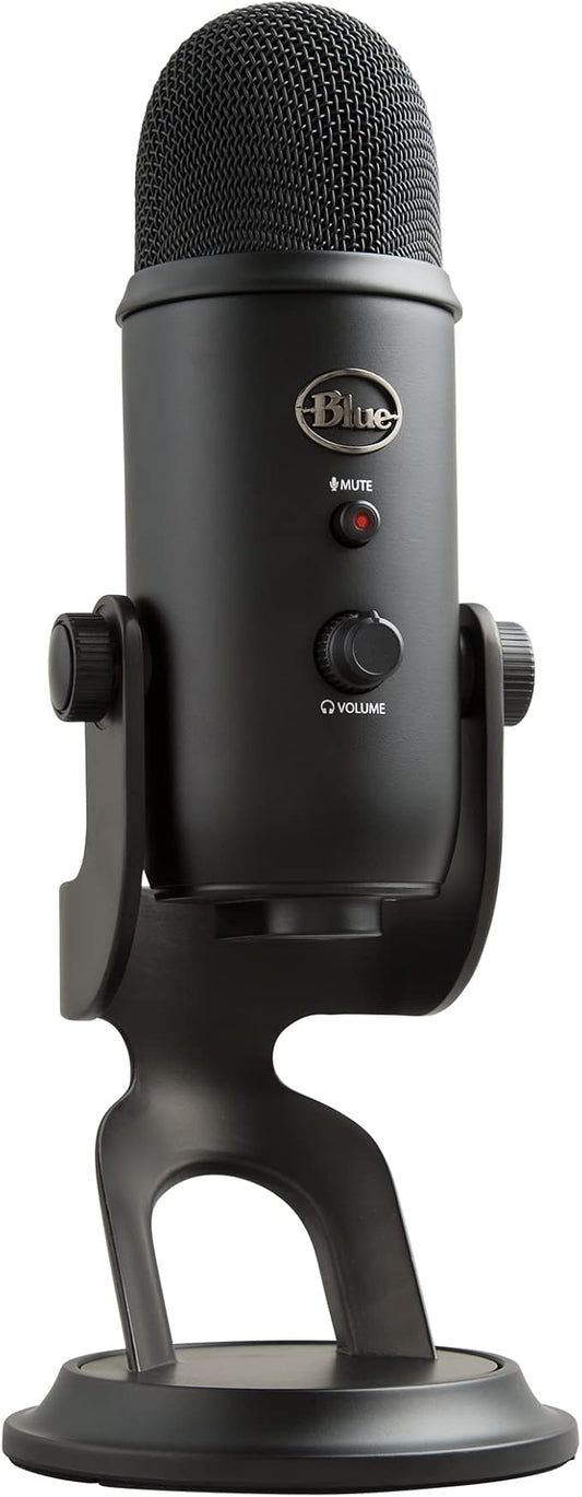 Blue Yeti USB Microphone - Blackout Edition (Renewed)