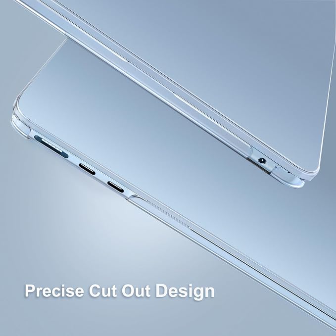 MOSISO Compatible with MacBook Air 13 inch Case M5 2026 M4 2025 M3 M2 2024-2022 A3449 A3240 A3113 A2681, Hard Shell&Keyboard Cover&Screen Film&Type C for MacBook Air 13.6 inch Case, Sky Blue