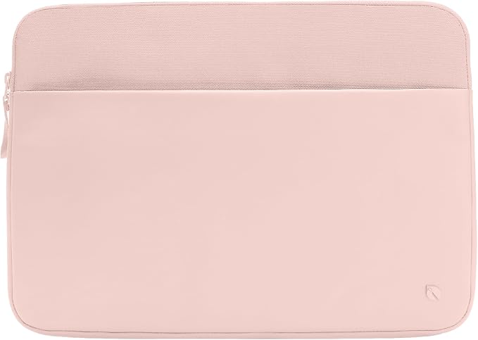 Incase A.R.C. Laptop Sleeve 14 Inch – MacBook Case with Faux Fur Lining, External Pocket – Fits MacBook Pro Air Lenovo Dell HP – Laptop Cover, Computer Case - Travel, Work, College - Peach