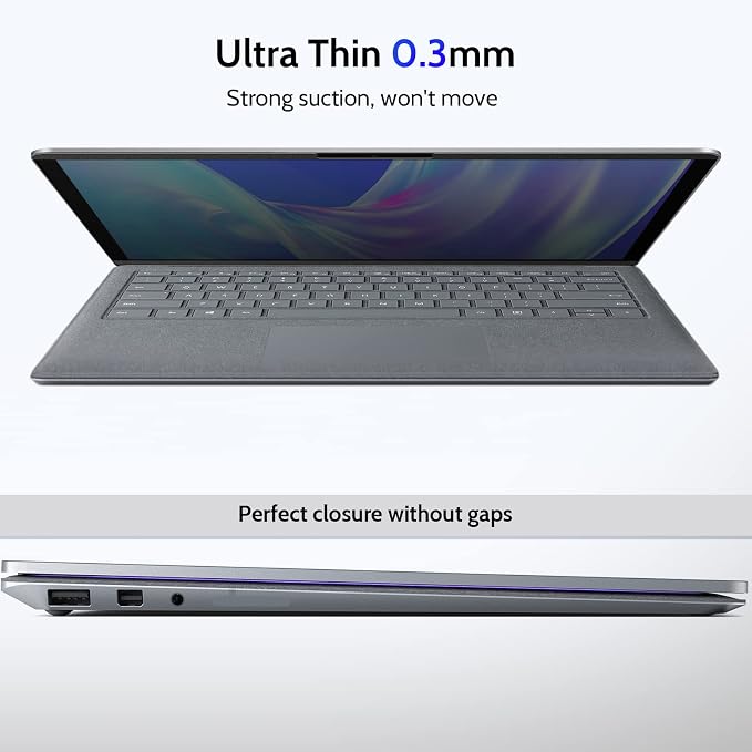IPROKKO Magnetic Privacy Screen for Surface Laptop Go 3/2/1 Gen 12.4 inch (2023/2022/2020), Removable Anti Glare Blue Light Spy Matte Screen Filter for Microsoft Computer Compatible with Webcam