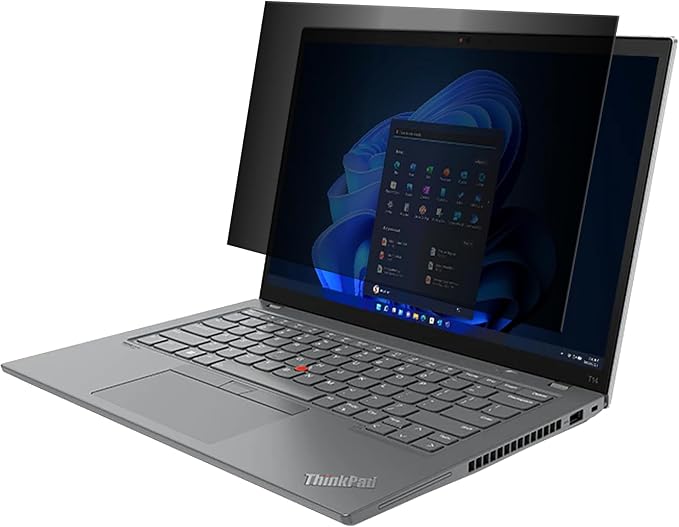Targus 4Vu Privacy Screen for 14” Lenovo ThinkPad T14 Gen 3 – Anti-Glare, Blue Light Filter, DefenseGuard, Reusable Adhesive, Matte/Glossy - AST347AMGL4Vu Privacy Screen for 14” Widescreen Laptops