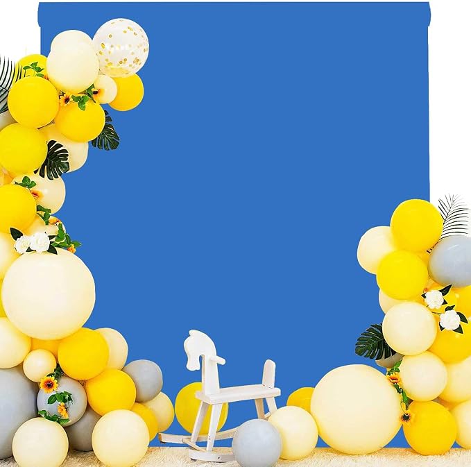 Blue Photo Backdrop for Photoshoot Blue Background for Photography Photo Backdrop Curtain for Party 8 x 10 FT