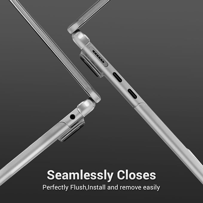 MOSISO for MacBook Air 15 inch Case M5 2026 M4 M3 M2 2025-2023 A3448 A3241 A3114 A2941, 4 in 1 Kit Seamlessly Closes Anti-Fingerprints Matte Hard Shell,Great for Business Travel Study, Matte Clear
