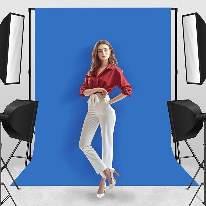 Photo Backdrop Blue Background Fabric Professional Photography 10x10ft Seamless Design Eliminates Wrinkles Ocean Theme Event Bachelor Party Decoration