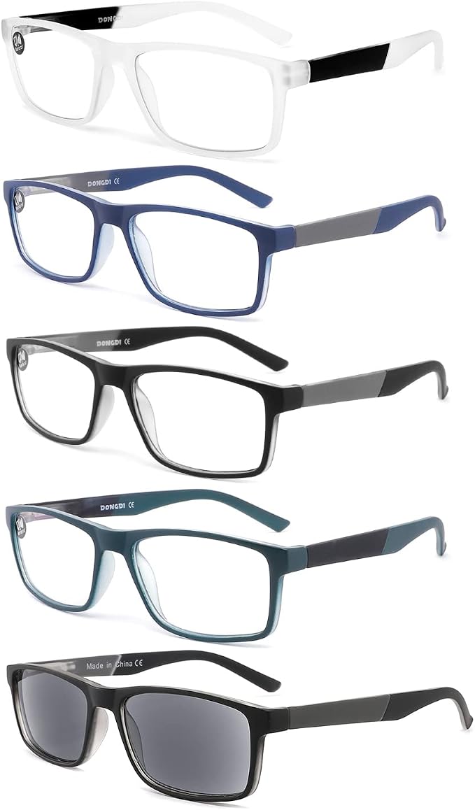Blue Light Blocking Reading Glasses 4 Pack Computer Readers for Women Men,Anti Glare UV Ray Filter Eyeglasses… (5pack-mix, 2.00)
