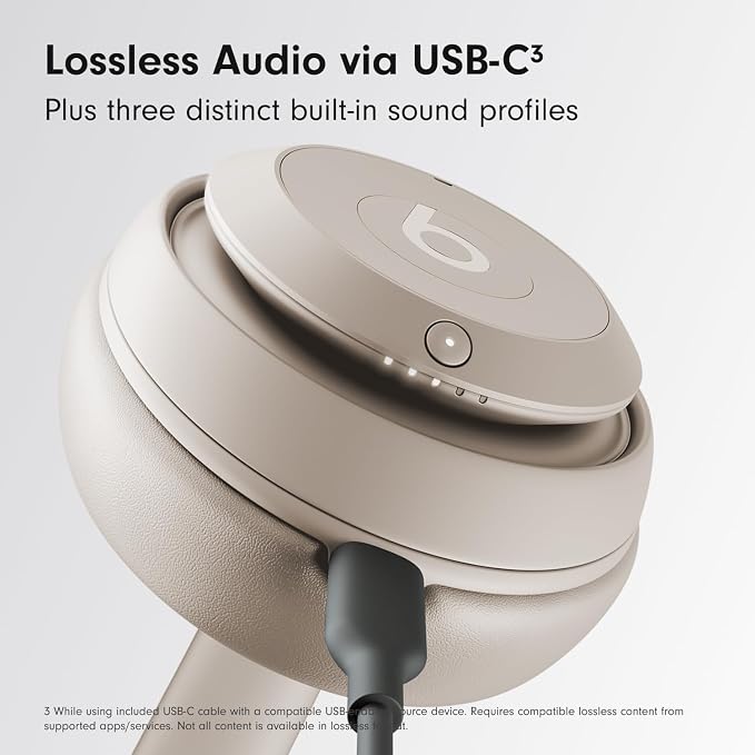 Beats Studio Pro - Wireless Bluetooth Noise Cancelling Headphones - Sandstone (Renewed)