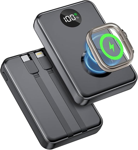 COPINK 15000mAh Mini Portable Charger Power Bank [for Apple Watch], Fast Charging Battery Pack with [PD‑C+L] for Apple Ecosystem, for iPhone 17 Air 16 15 14-8 Pro Max, iPad, AirPods and Apple Watch