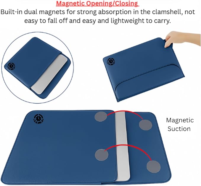 Blue Laptop Cover 11-13.3 Inch ONLY Surface Pro 7 8 9 10 X Laptop 3 4 5 MacBook Air Pro 13" Huawei MateBook 13 X Pro Dell XPS 13 HP Pavilion x360 Protective Case, Not for 14-16”