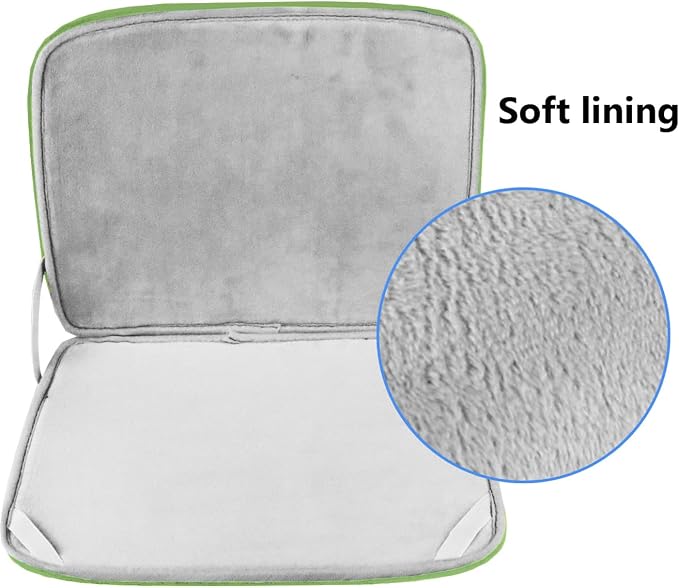 Laptop Sleeve Case 15.6 Inch, Durable Shockproof Protective Cover Flip Case Briefcase Carrying Bag Compatible with 15.6" HP, ASUS, Lenovo, Acer, Notebook, Computer, Light Green