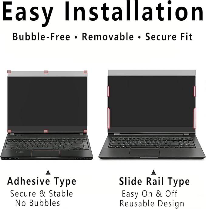 Laptop Privacy Screen 16.1 Inch 16:09 , Anti-Spy Privacy Filter with Anti-Glare Blue Light Protection, Removable Computer Monitor Shield for HP Lenovo Dell Acer Asus ThinkPad Envy XPS (16.1" (16:9, 14.0×7.9 in))