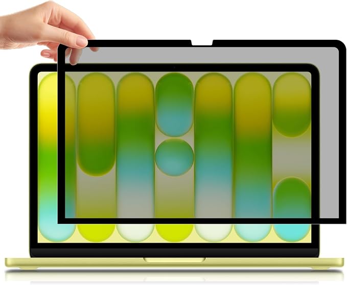 FILMEXT Privacy Screen for Macbook Neo 13 inch (2026, A18 Pro), Removable Mac neo 13" Privacy Screen Shield Anti-Spy/Blue Light/Anti Glare/Bubble Free/Easy On/Off