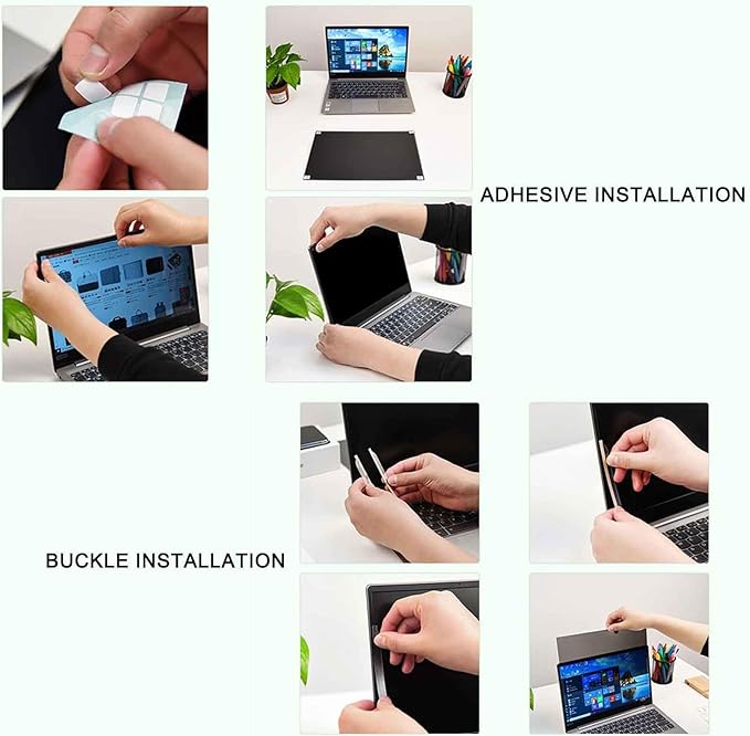 13.3 Inch Laptop Privacy Screen Shield for 16:9 Widescreen Display, Anti-Peeping Data Security Protective Film, Notebook Anti-Glare & Blue Light Blocking Filter, Reduce Eye Strain