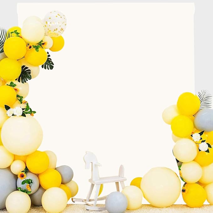 Ivory Photo Backdrop for Photoshoot Ivory Background for Photography Photo Backdrop Curtain for Party 6x9 FT